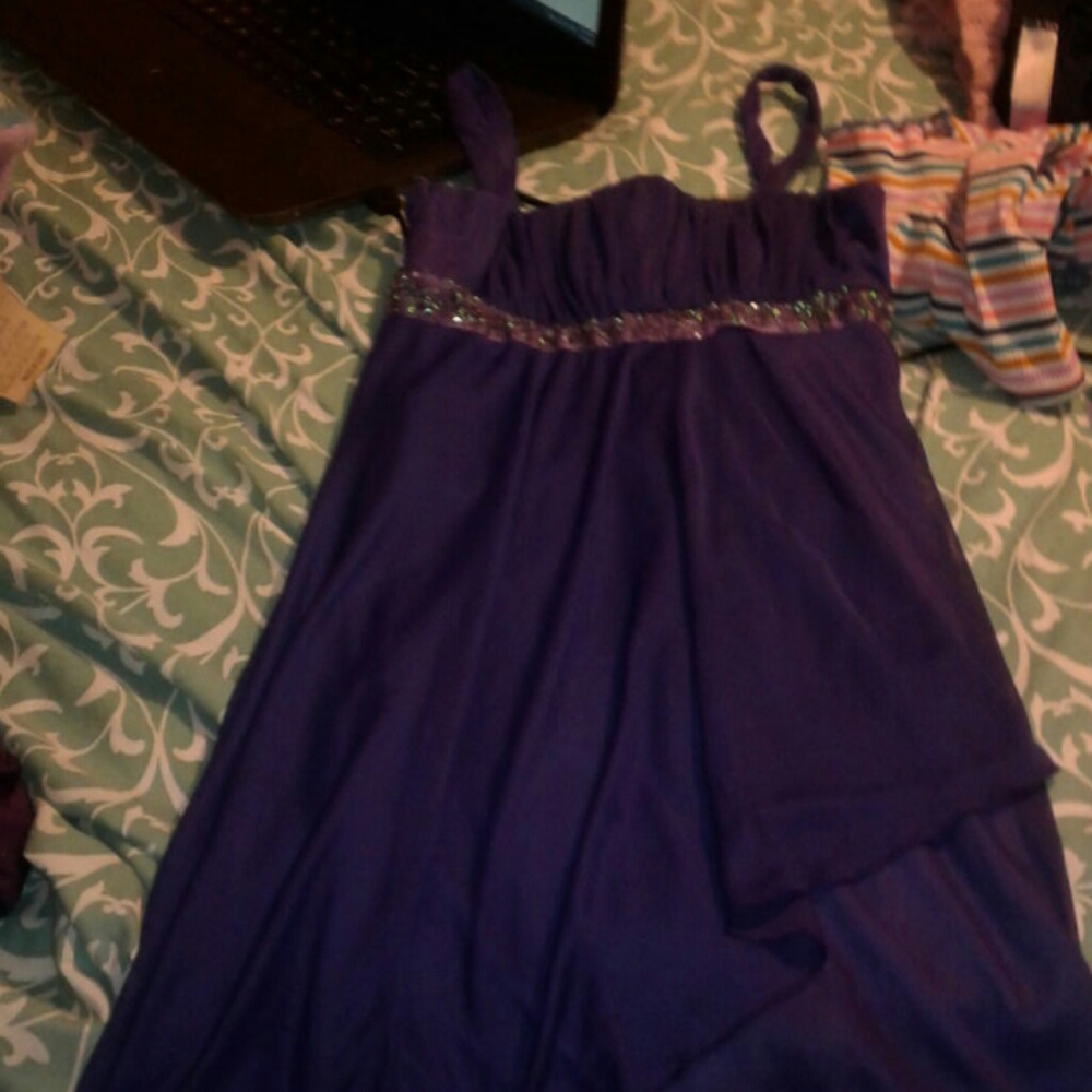 A purple dress